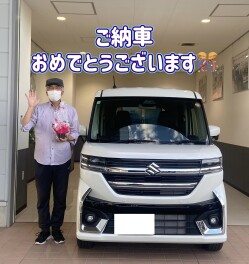 スペーシアカスタムご納車おめでとうございます☆